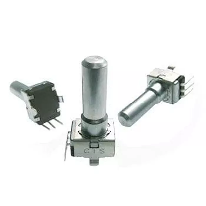 CTS Incremental Magnetic Encoder PCB Mount 20 PPR Mechanical 20 Detent 2 Channel, 290VAA5F201A2