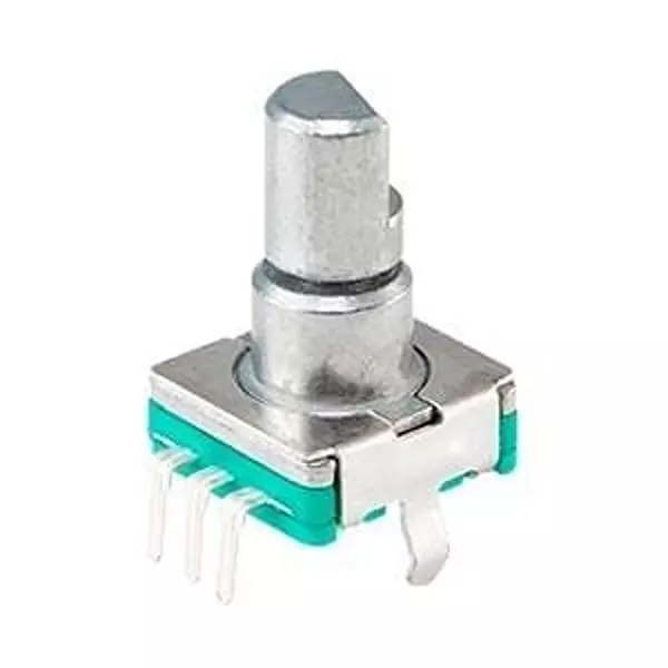 Same Sky Incremental Mechanical Panel Mount Encoder Through Hole 20 PPR Mechanical 20 Detent 1 Channel, RIC11-22S13D5S-TH