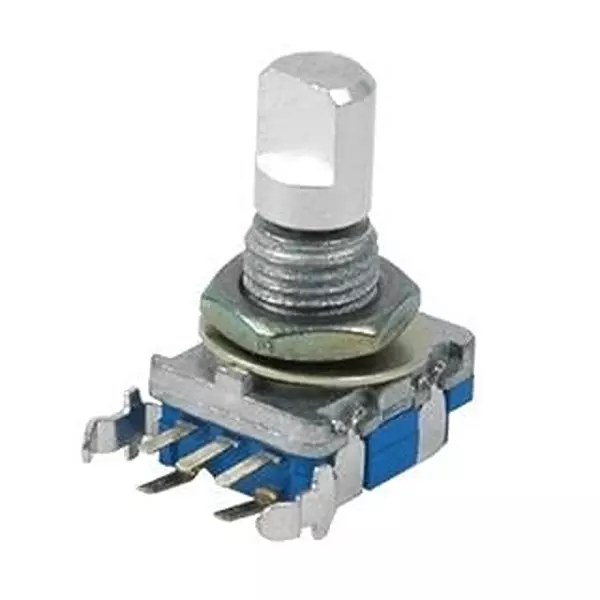 Same Sky Incremental Encoder PCB Mount 20 PPR Mechanical 20 Detent 2 Channel, ACZ11BR1E-15KQD1-20C
