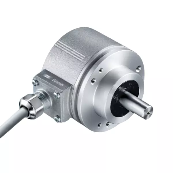 Baumer Programmable Encoder 10 mm Shaft Diameter Incremental TTL/HTL 4.75 to 30 V DC 2 m Cable Length Clamping Flange, EIL580P-SC10.5LF.01024.B - 11137269