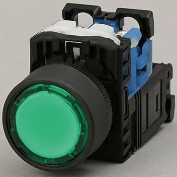 Fuji AC100110V Illuminated Pushbutton Switch AR22 Series Flat (Dia 24) 8508586,Made in Japan