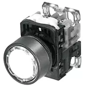 Fuji AC100110V Illuminated Pushbutton Switch AR22 Series Flat (Dia 24) 8508595,Made in Japan