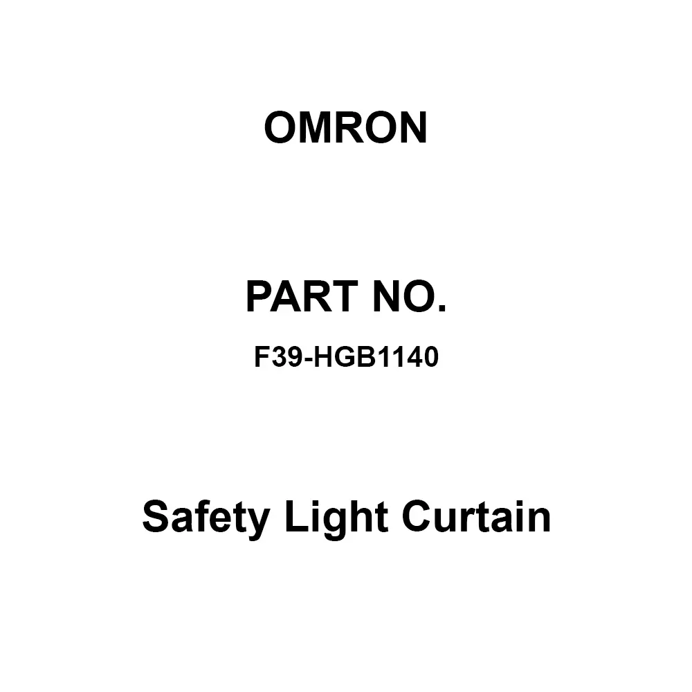 Omron Safety Light Curtain 1146 mm Overall Length, F39-HGB1140