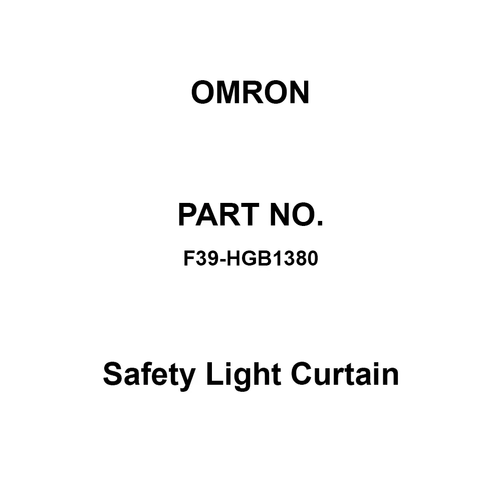 Omron Safety Light Curtain 1386 mm Overall Length, F39-HGB1380