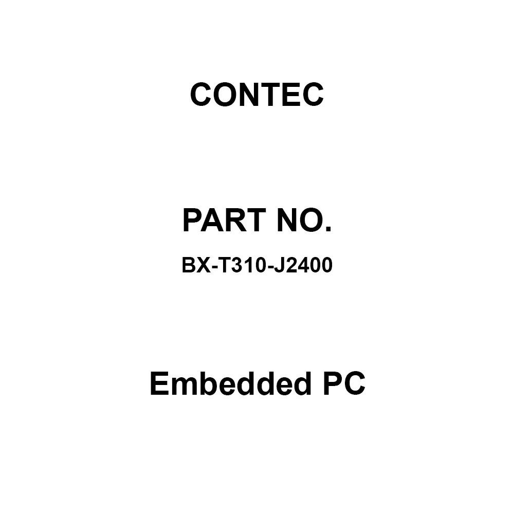 CONTEC Embedded PC 12 to 24 V DC, BX-T310-J2400