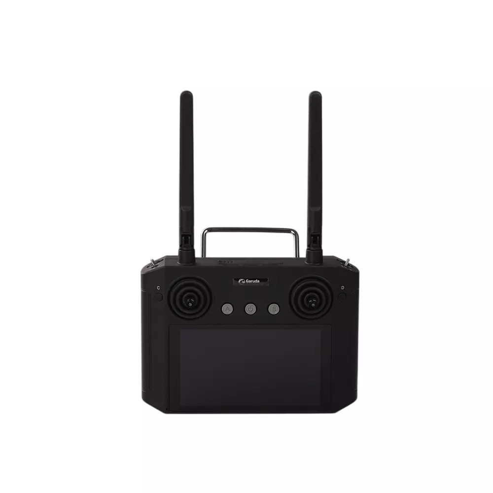 Garuda Aerospace Transmitter with In-Built Display Plastic Body Black Color for Controlling Drones, H-12