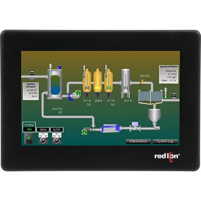 Red Lion CR3000 Series TFT Touch Screen HMI - 7 in, TFT Display, CR30000700000420