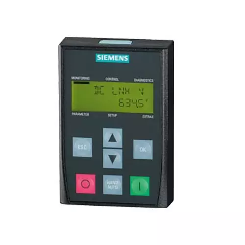 Siemens SINAMIC G 120 Basic Operator Panel BOP-2 with Digital Display and Soft Touch Buttons, 6SL3255-0AA00-4CA1