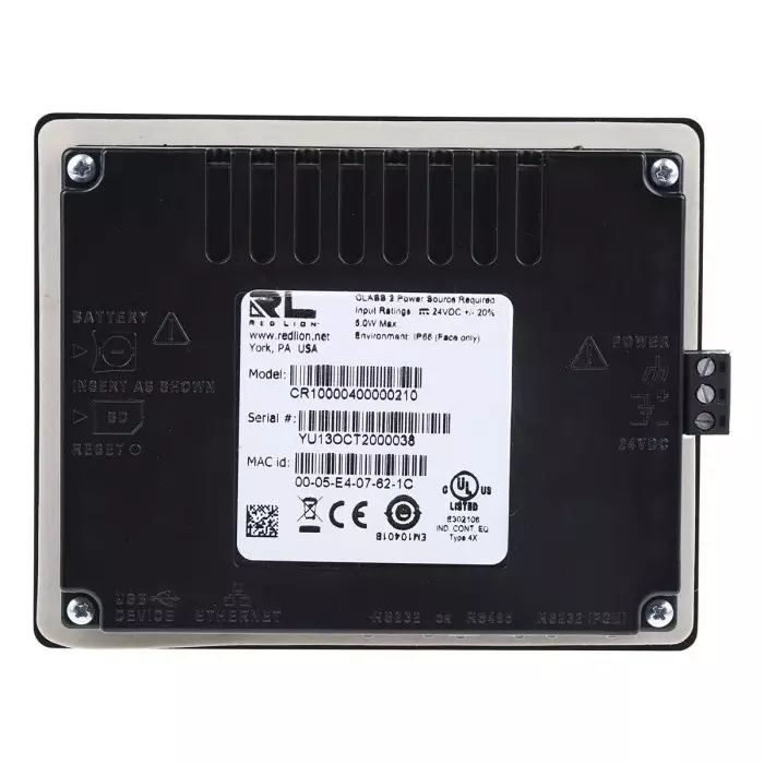 Red Lion CR1000 Series Touch Screen HMI - 4.3 in, Colour Display, 480 x 272, CR10000400000210