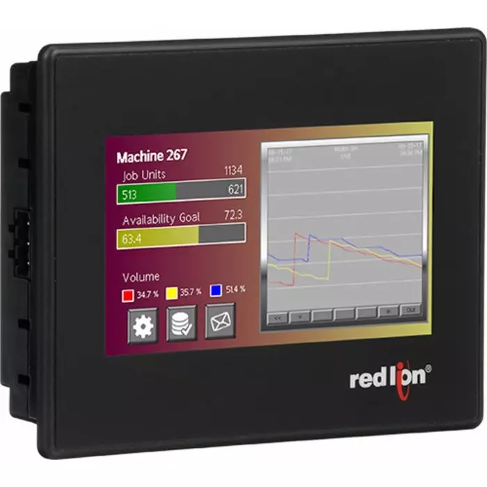 Red Lion CR3000 Series TFT Touch Screen HMI - 4.3 in, TFT Display, CR30000400000310