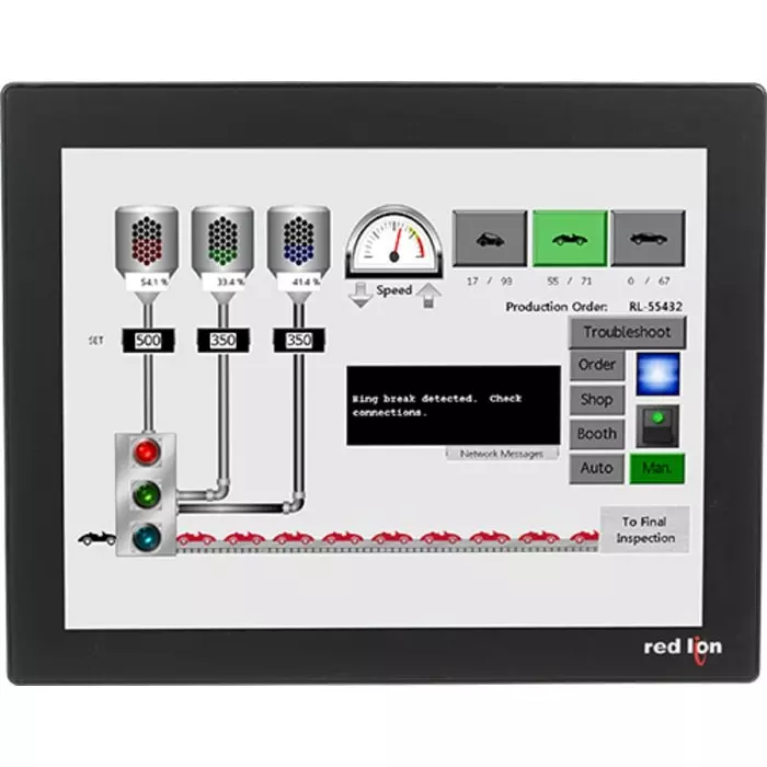 Red Lion CR3000 Series TFT Touch Screen HMI - 15 in, TFT Display, CR30001500000420