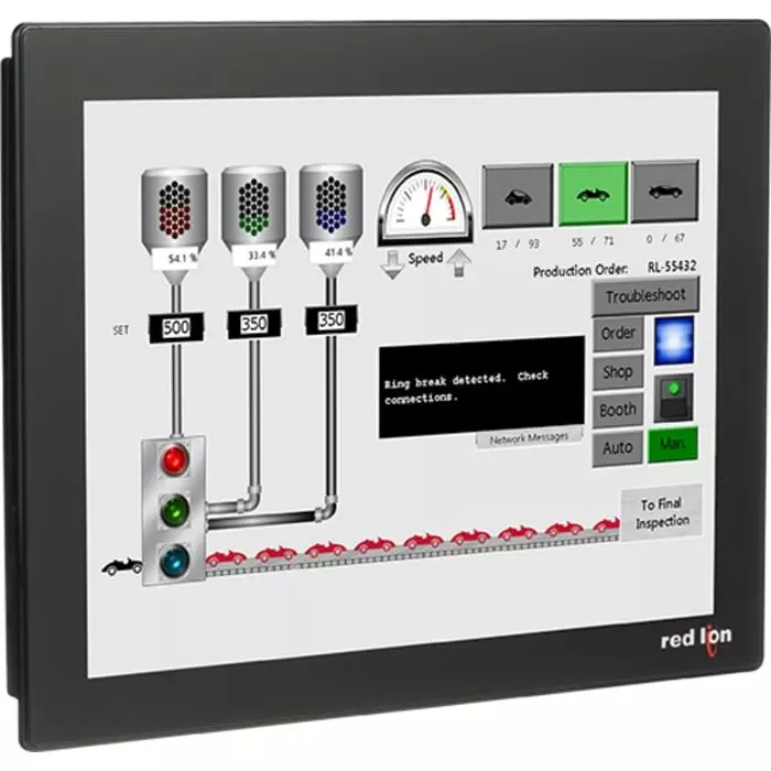 Red Lion CR3000 Series TFT Touch Screen HMI - 15 in, TFT Display, CR30001500000420