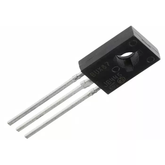 STMicroelectronics NPN Transistor 500 mA 450 V 3-Pin SOT-32 Package, BUX87 (Pack of 5 Pcs)