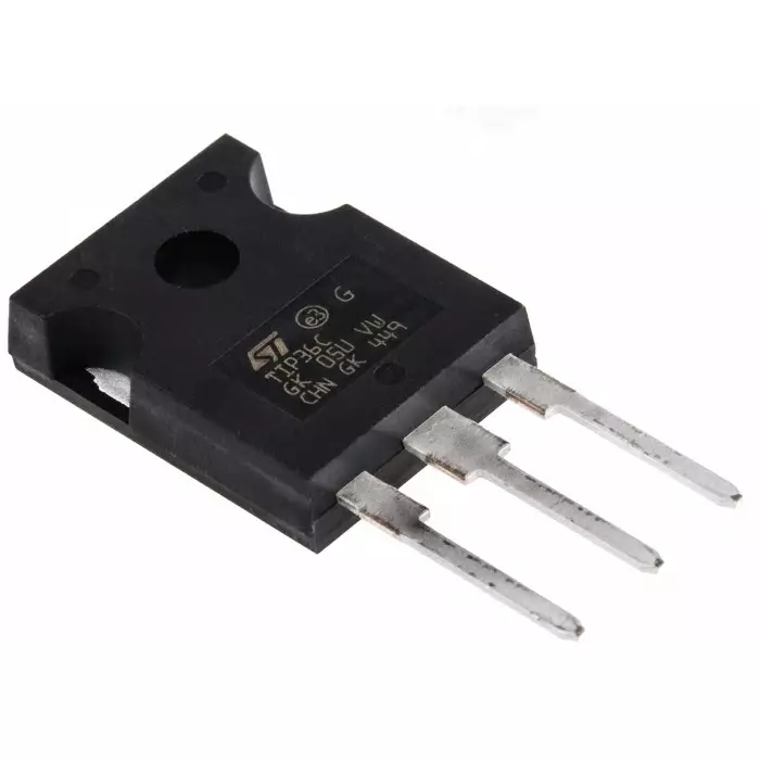 STMicroelectronics PNP Transistor Through Hole Mounting -25 A -100 V 3-Pin, TIP36C (Pack of 5 Pcs)