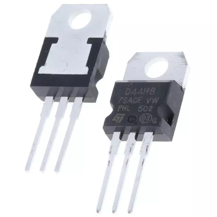 STMicroelectronics NPN Transistor 20 A 60 V 3-Pin TO-220 Package, D44H8 (Pack of 5 Pcs)
