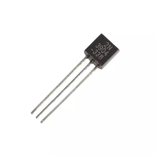 Invento Bipolar Single Transistor NPN 40 V 100 MHz Transiotion Frequency 625 mW 200 mA 300 hFE, 2N3904 (Pack of 10 Pcs)