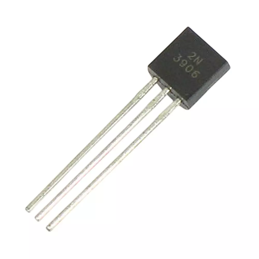 Invento Bipolar Single Transistor High Speed Switching PNP 250 MHz Transition Frequency 625 mW 100 hFE, 2N3906 (Pack of 10 Pcs)