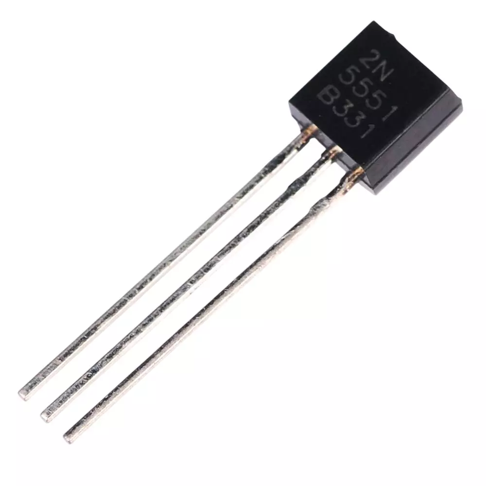 Invento Bipolar Single Transistor NPN 160 V 150 MHz Transition Frequency 625 mW 600 mA 80 hFE, 2N5551 (Pack of 10 Pcs)