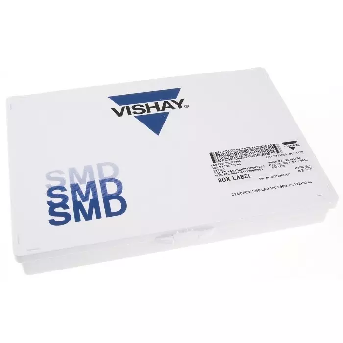 Vishay Surface Mount Thick Film Resistor Kit 250 mW Max Power 10 Ω to 1 mΩ, LAE2DCHIP1206KFE96