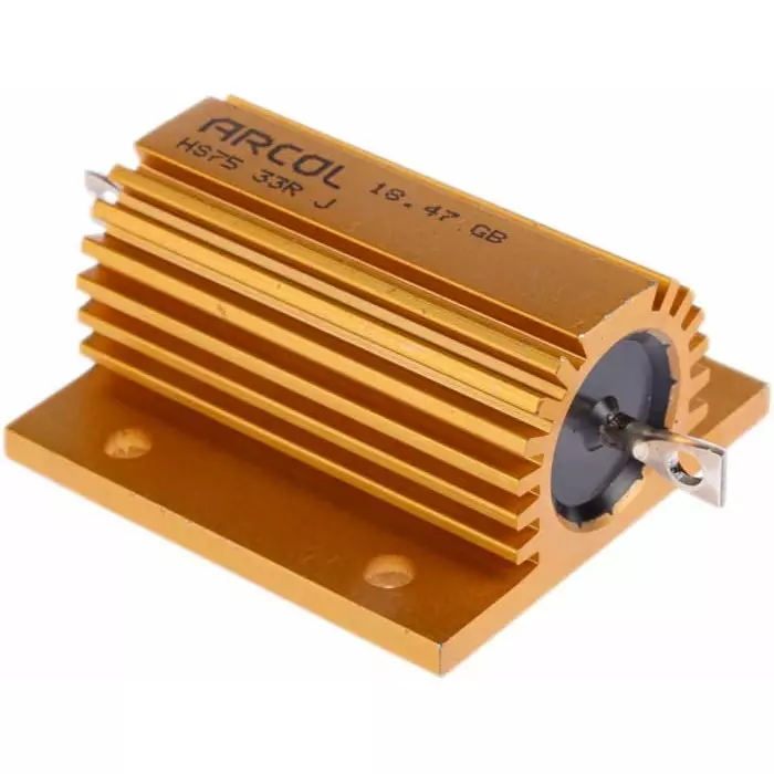 Arcol 33 Ω 75W Wire Wound Chassis Mount Resistor ±5%, HS75 33R J