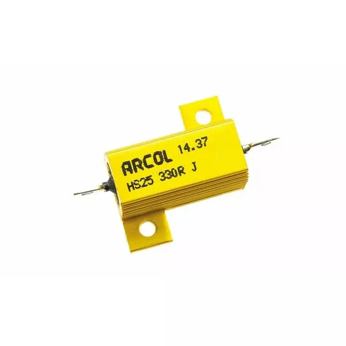 Arcol 330 Ω 25W Wire Wound Chassis Mount Resistor ±5%, HS25 330R J