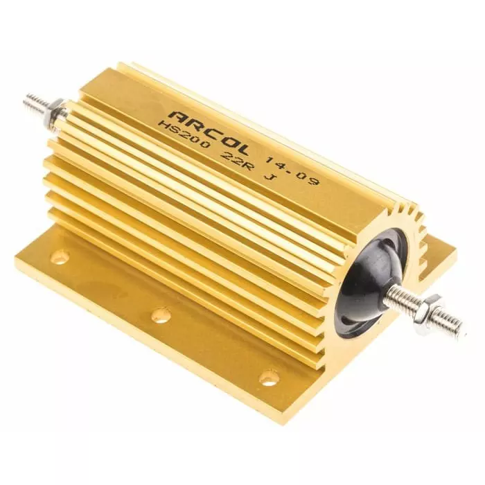 Arcol 22 Ω 200W Wire Wound Chassis Mount Resistor ±5%, HS200 22R J