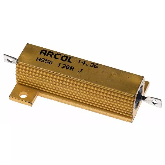 Arcol 120 Ω 50W Wire Wound Chassis Mount Resistor ±5%, HS50 120R J