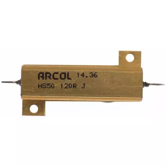 Arcol 120 Ω 50W Wire Wound Chassis Mount Resistor ±5%, HS50 120R J