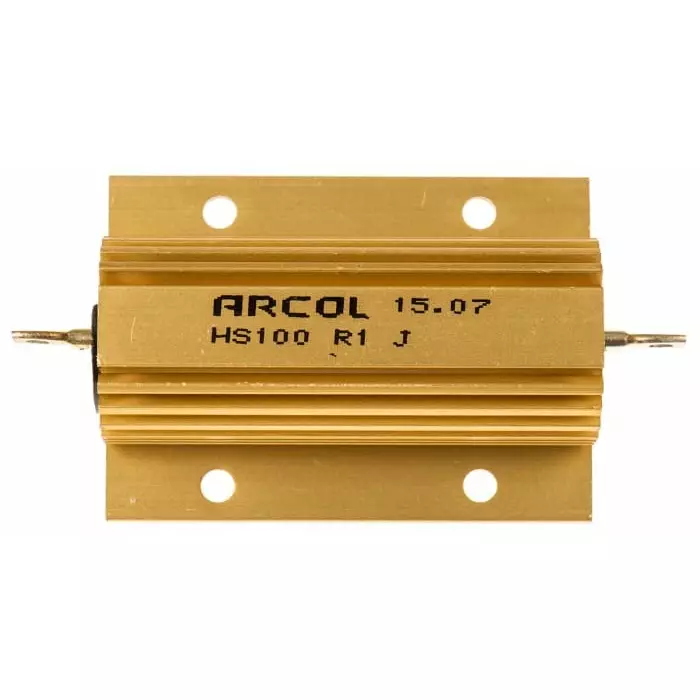 Arcol 100 mΩ 100W Wire Wound Chassis Mount Resistor ±5%, HS100 R1 J