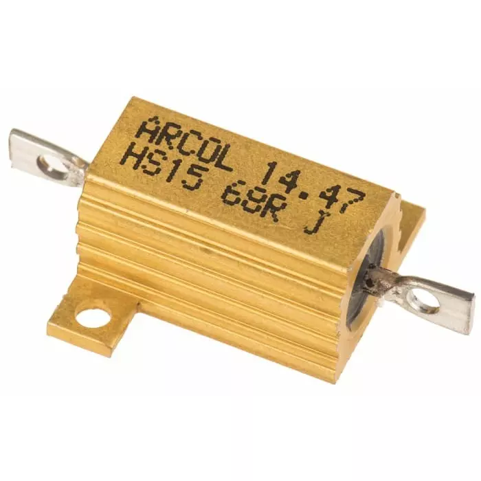 Arcol 68 Ω 15W Wire Wound Chassis Mount Resistor ±5%, HS15 68R J