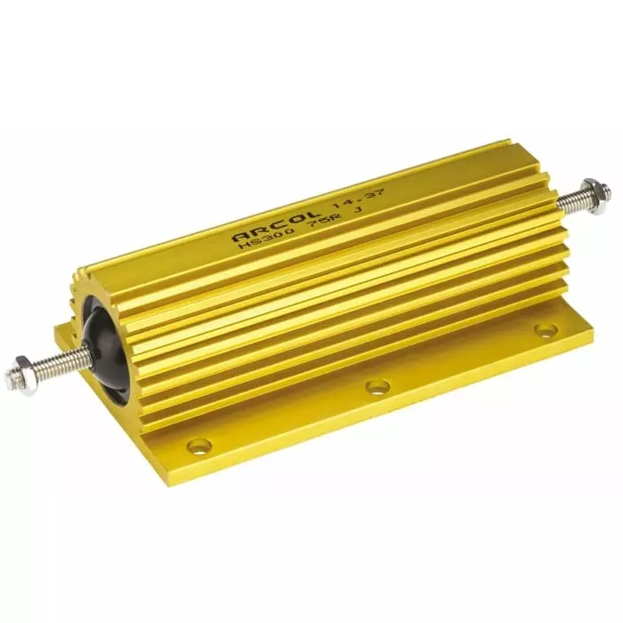 Arcol 75 Ω 300W Wire Wound Chassis Mount Resistor ±5%, HS300 75R J