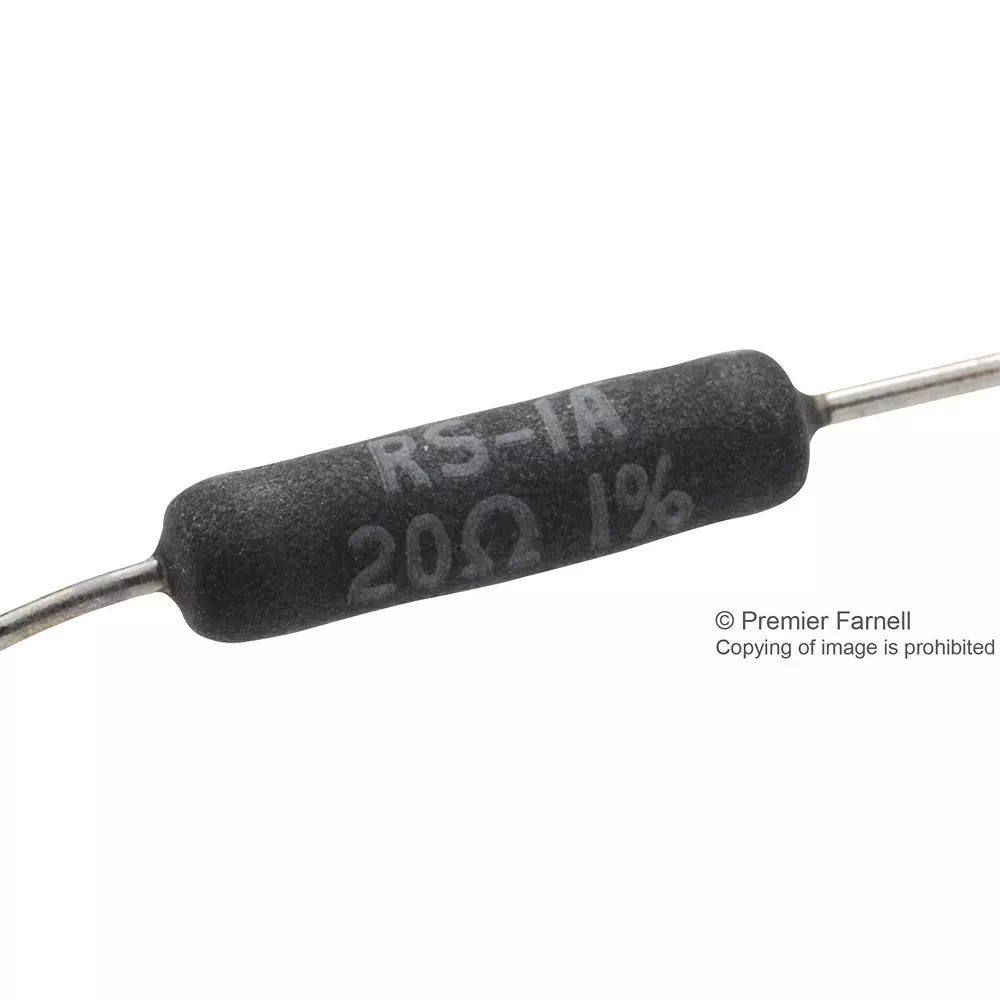 Vishay WIREWOUND RESISTOR, 20 OHM, 1W, ±1%, RS01A20R00FE12