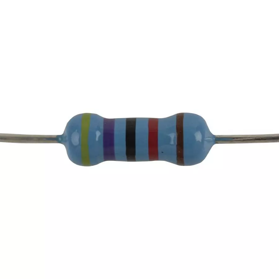 MULTICOMP PRO Through Hole Resistors METAL FILM RESISTOR, 47KOHM, 500mW, 1%, MCMF0W2FF4702A10 (Pack of 20)