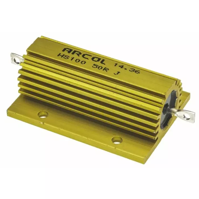 Arcol 50 Ω 100W Wire Wound Chassis Mount Resistor ±5%, HS100 50R J