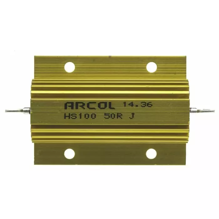 Arcol 50 Ω 100W Wire Wound Chassis Mount Resistor ±5%, HS100 50R J