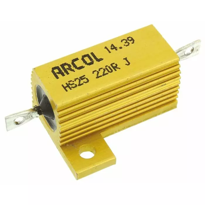 Arcol 220 Ω 25W Wire Wound Chassis Mount Resistor ±5%, HS25 220R J