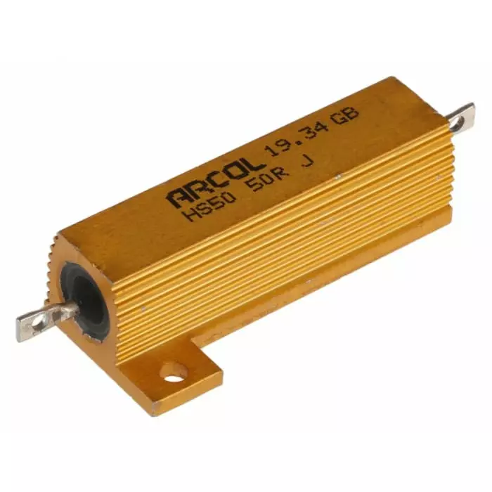 Arcol 50 Ω 50W Wire Wound Chassis Mount Resistor ±5%, HS50 50R J