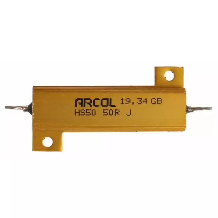Arcol 50 Ω 50W Wire Wound Chassis Mount Resistor ±5%, HS50 50R J