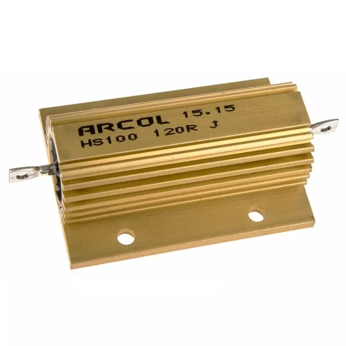 Arcol 120 Ω 100W Wire Wound Chassis Mount Resistor ±5%, HS100 120R J