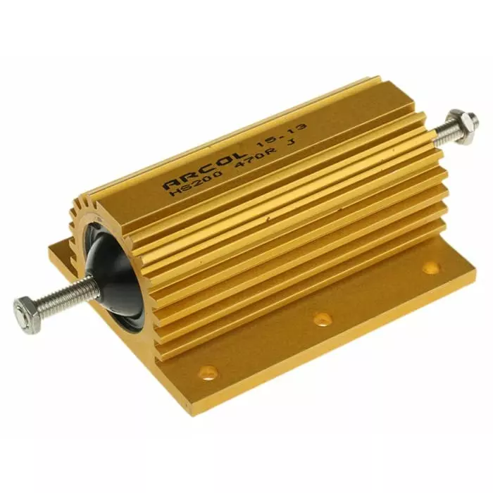 Arcol 470 Ω 200W Wire Wound Chassis Mount Resistor ±5%, HS200 470R J