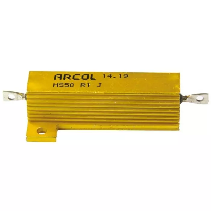 Arcol 100 mΩ 50W Wire Wound Chassis Mount Resistor ±5%, HS50 R1 J