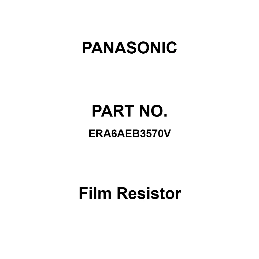 Panasonic Film Resistor ±0.1% Tolerance, ERA6AEB3570V (Pack of 5 Pcs)
