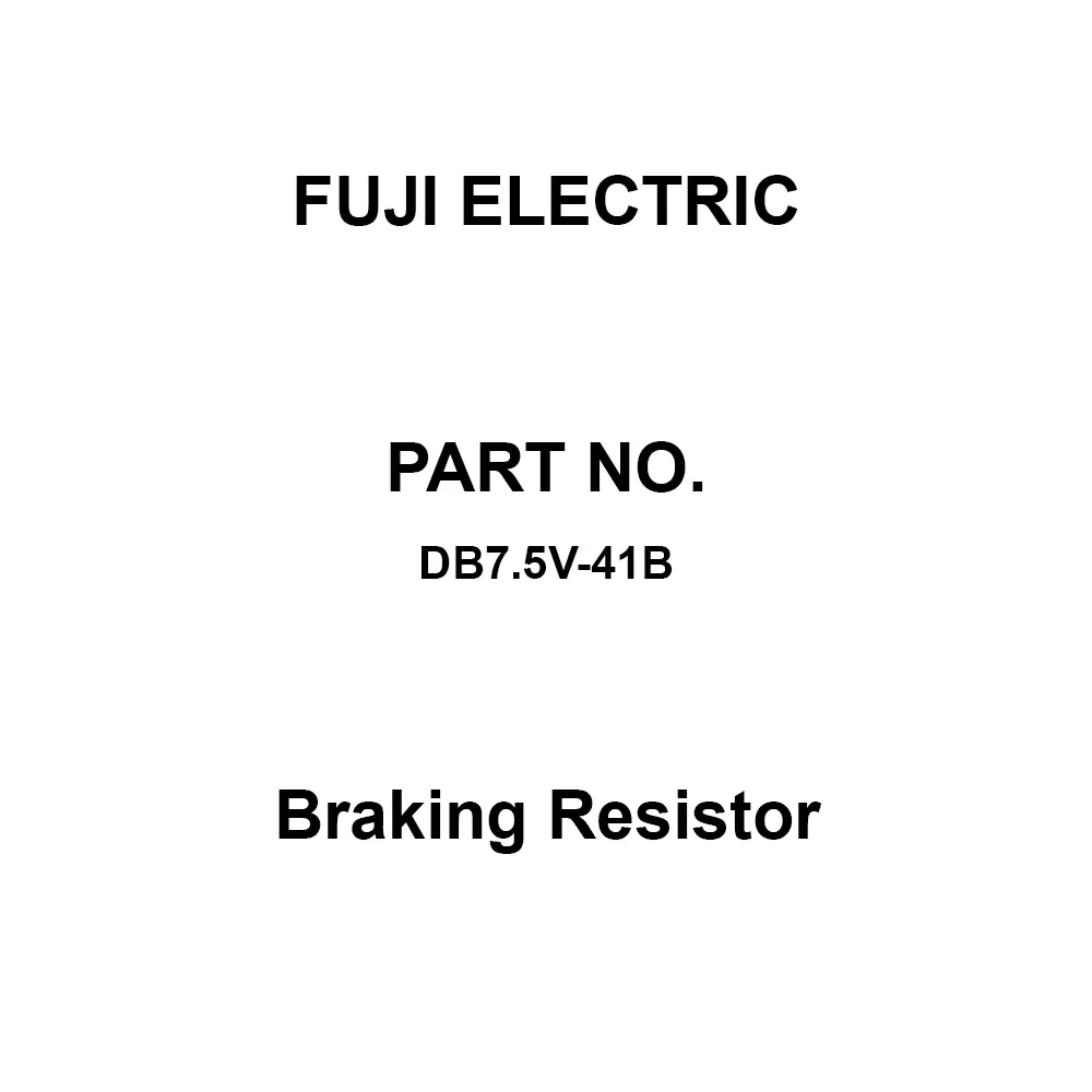 Fuji Electric Braking Resistor 3-Phase 200 V, DB7.5V-41B
