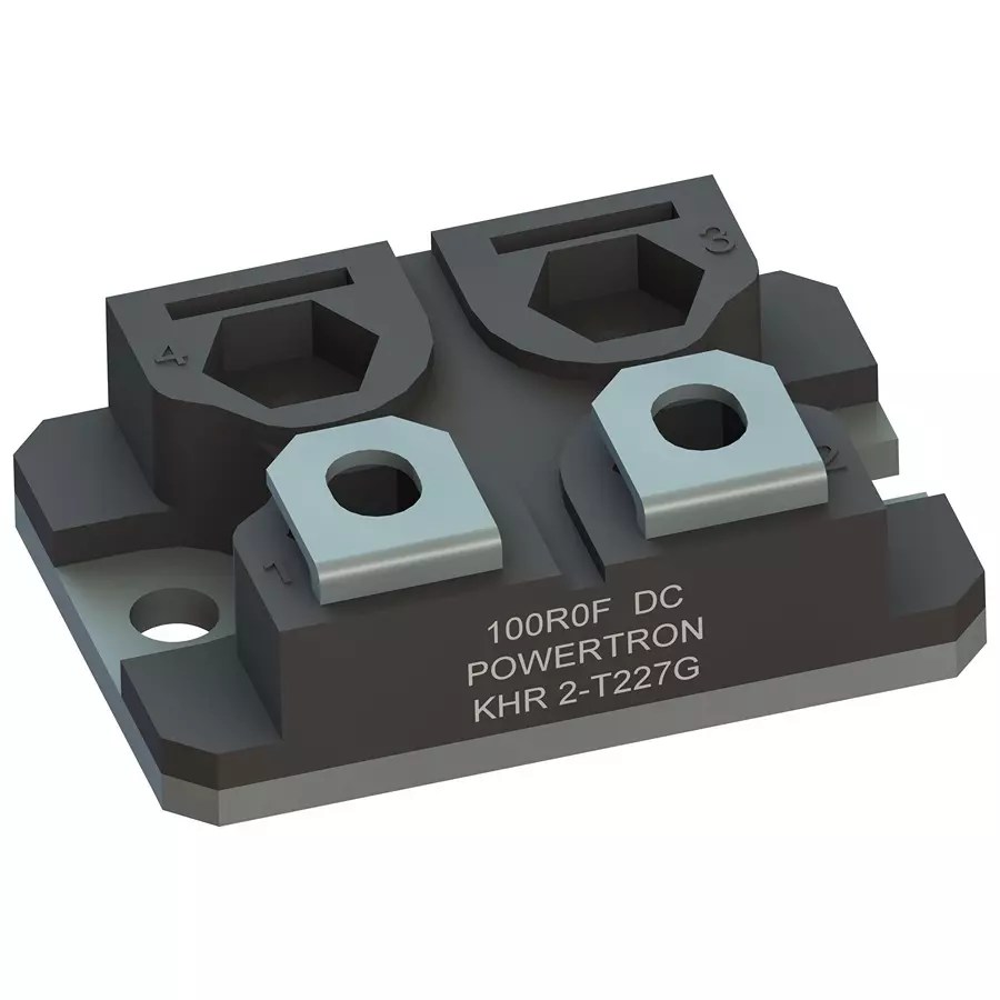 POWERTRON Res, Thick Film, 1R, 1%, 1.5Kv, To-238, KHR 2-T227 1R000 G 1%