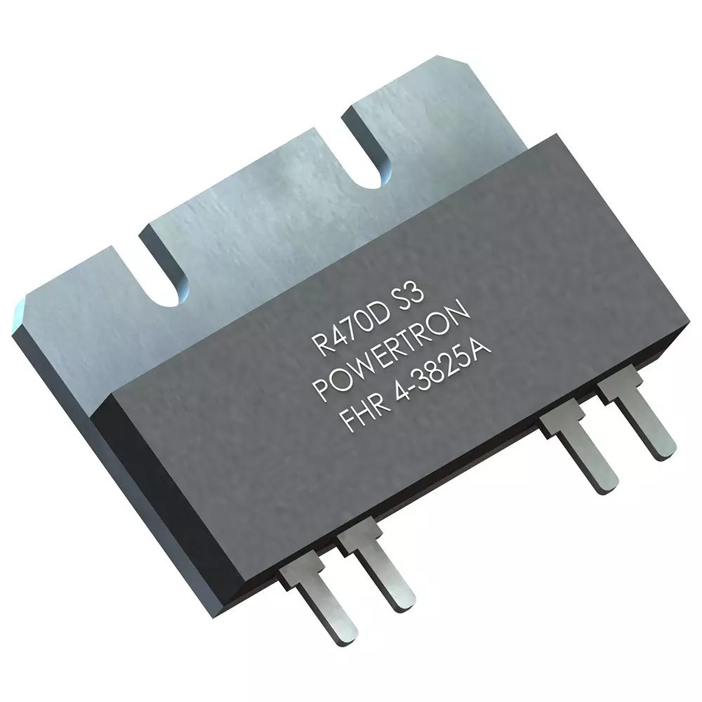POWERTRON Resistor, Metal Foil, 0R1, 1%, Sip, FHR 4-3825 0R100 A 1% Q