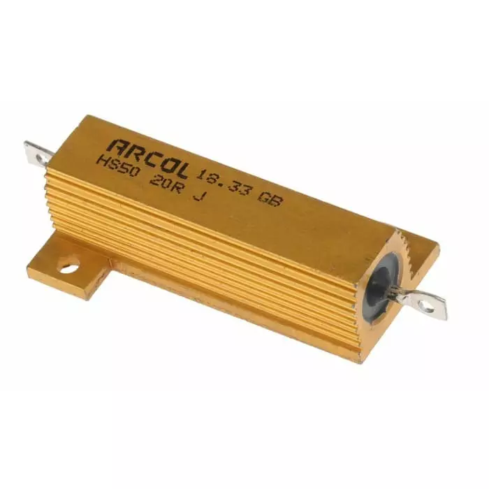 Arcol 20 Ω 50W Wire Wound Chassis Mount Resistor ±5%, HS50 20R J