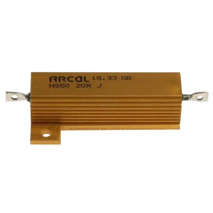 Arcol 20 Ω 50W Wire Wound Chassis Mount Resistor ±5%, HS50 20R J
