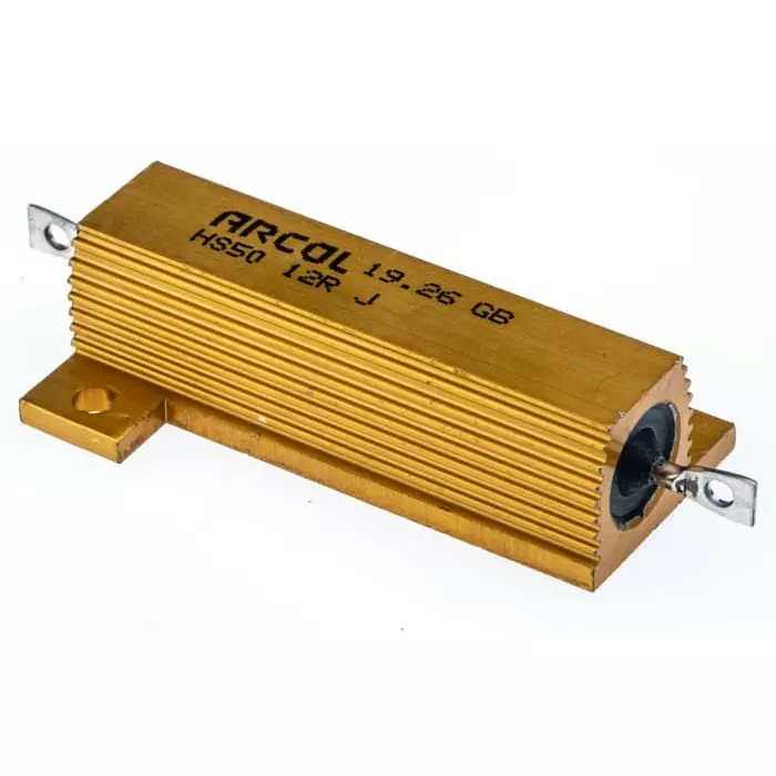 Arcol 12 Ω 50W Wire Wound Chassis Mount Resistor ±5%, HS50 12R J