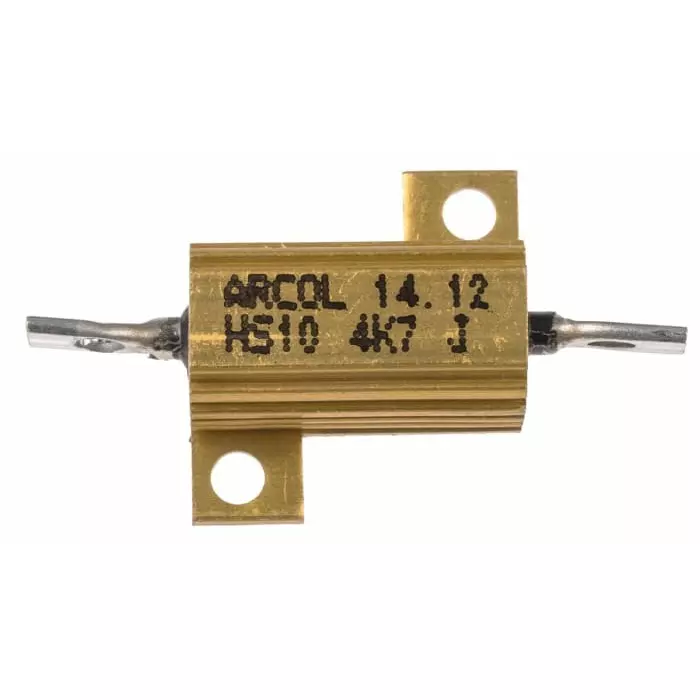 Arcol 4.7k Ω 10W Wire Wound Chassis Mount Resistor ±5%, HS10 4K7 J