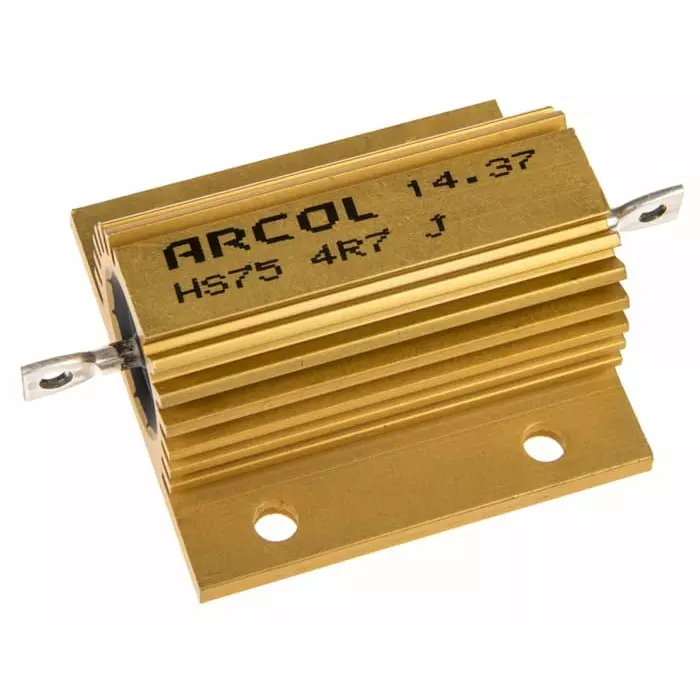 Arcol 4.7 Ω 75W Wire Wound Chassis Mount Resistor ±5%, HS75 4R7 J